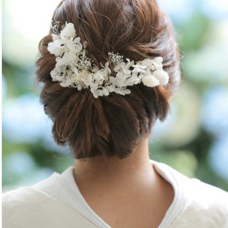 【長さ別】和装の花嫁に人気のフォトウェディングの髪型カタログ10
