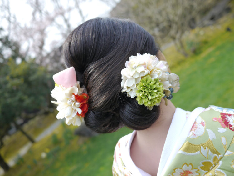 卒業袴写真のハーフアップアレンジ！簡単なやり方＆人気髪飾りを紹介9