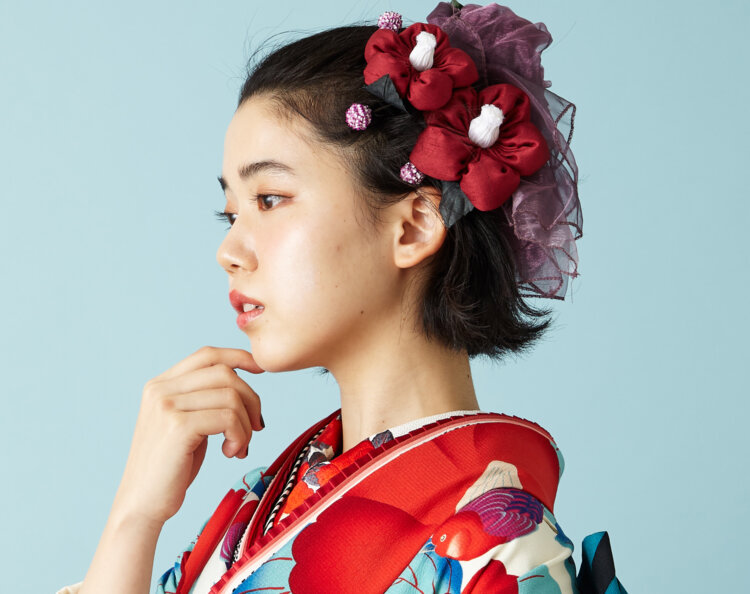 卒業袴写真のハーフアップアレンジ！簡単なやり方＆人気髪飾りを紹介7