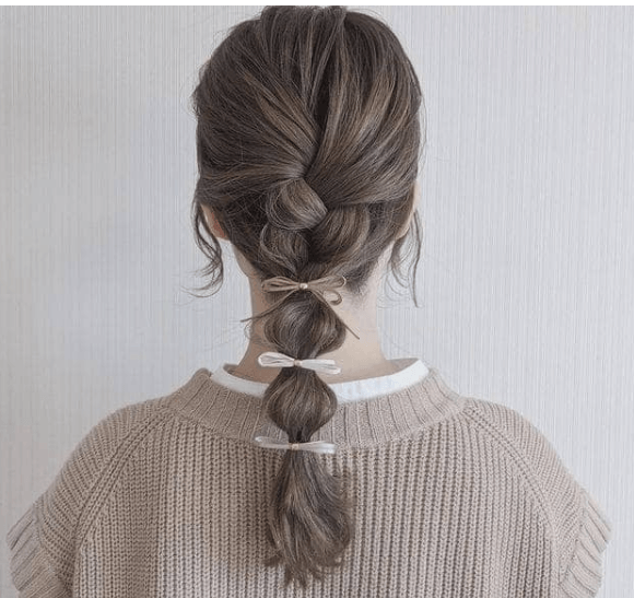 卒業袴写真の髪型は“編み込み”で簡単アレンジ！長さ別にやり方を紹介7-1