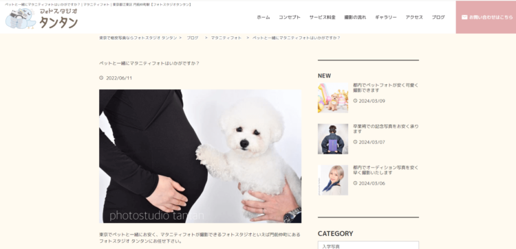 愛犬とのマタニティフォト撮影が人気！おすすめのスタジオを紹介5